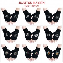 Jujutsu Kaisen anime cotton half finger gloves a p...
