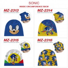 Sonic the Hedgehog flannel hats hip hop caps