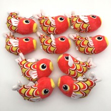 4.8inches koi fish anime plush dolls set(10pcs a s...