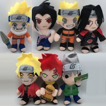 11inches Naruto anime plush dolls set 28CM(7pcs a ...
