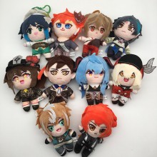 6inches Genshin Impact game plush dolls set(10pcs a set)
