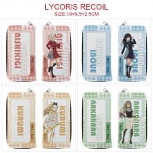 Lycoris Recoil anime long zipper wallet purse