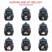 Kuromi Melody anime anime nylon backpack bag