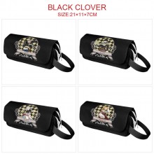 Black Clover anime canvas pen case pencil bag