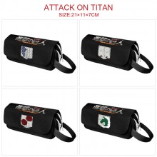 Attack on Titan anime canvas pen case pencil bag
