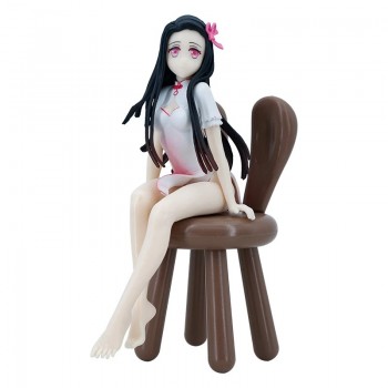 Demon Slayer Kamado Nezuko cheongsam sitting seated anime figure