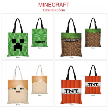 Minecraft game shopping bag handbag