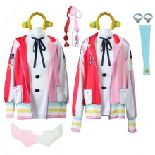 One Piece UTA cosplay hoodies sweater clothes wig wings costume set