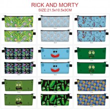 Rick and Morty anime PU zipper pen case pencil bag