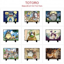 Totoro anime photo frame slate painting stone prin...