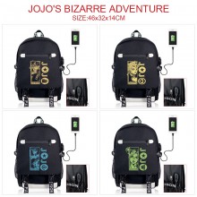 JoJo's Bizarre Adventure USB charging laptop backp...