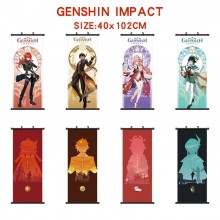 Genshin Impact game wall scroll wallscrolls 40*102...
