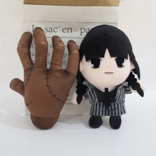 Wednesday Addams palm plush doll