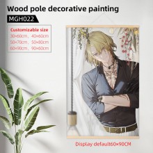 Luxiem wood pole decorative painting wall scrolls