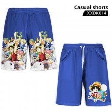 One Piece anime casual shorts trousers