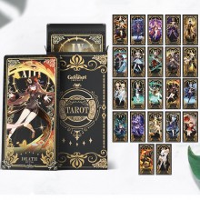 Genshin Impact game tarot cards 22/56Pcs