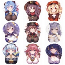 Genshin Impact 3D silicon mouse pad