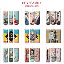 SPY FAMILY anime coffee water bottle cup with stra...