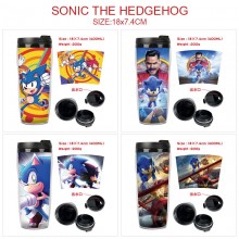 Sonic the Hedgehog plastic insulated mug cup