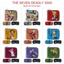 The Seven Deadly Sins anime zipper wallet purse
