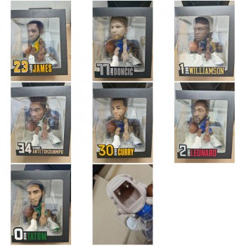 NBA star James Curry Tatum Doncic Williamson figure