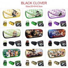 Black Clover anime zipper pen case pencil bag