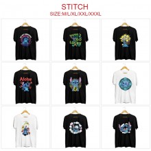 Stitch anime short sleeve cotton t-shirt t shirts