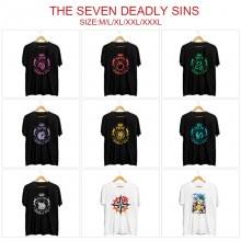 The Seven Deadly Sins anime short sleeve cotton t-...