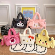 Melody kitty Kuromi anime plush satchel shoulder bag handbag