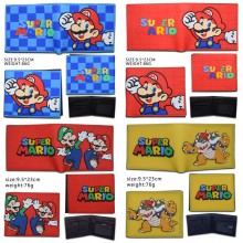 Super Mario game PVC silicone wallet