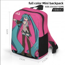 Hatsune Miku anime full color mini backpack bag