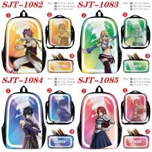 Fairy Tail anime nylon backpack bag shoulder penci...