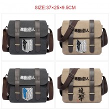 Attack on Titan anime canvas satchel shoulder bag