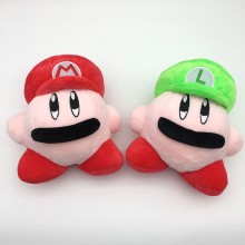 8inches Kirby COS Super Mario anime plush doll(col...