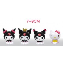 Kuromi kitty anime figures set(4pcs a set)(OPP bag...