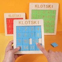 Klotski Number Sliding Magnetic Puzzle Game Toys