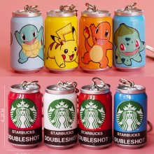 Pokemon Starbucks anime pop cans key chain