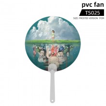 Spirited Away anime PVC fan circular fan