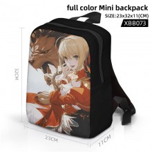 Fate anime full color mini backpack bag