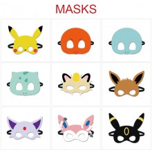 Pokemon anime cosplay felt masks