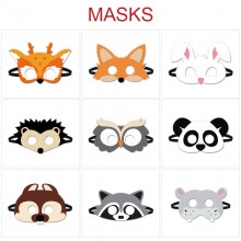 The animal cosplay felt masks eye patch