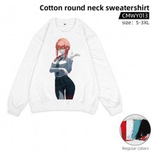 Chainsaw Man anime cotton round neck sweatershirt ...