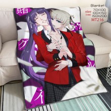 Kakegurui anime flano flannel blanket quilt