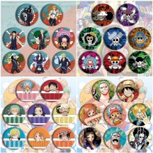 One Piece anime brooch pins set(8pcs a set)58MM