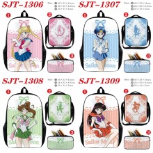 Sailor Moon anime nylon backpack bag shoulder penc...