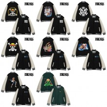 One Piece anime baseball block jackets uniform coa...