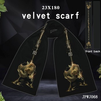 Demon Slayer anime velvet scarf