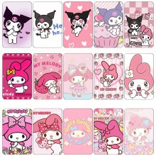 Sanrio Melody kitty Cinnamoroll Kuromi Pochacco crystal card stickers set(10pcs a set)