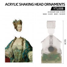Marie Antoinette acrylic Shaking head ornaments