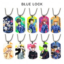 Blue Lock anime dog tag military army necklace